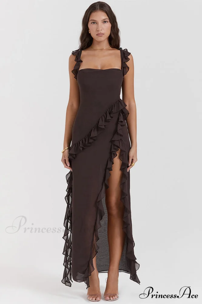 Ariel Cherry Stylish Pleated Maxi Dress - Image 13