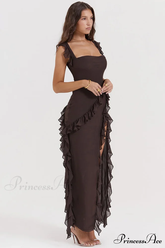 Ariel Cherry Stylish Pleated Maxi Dress - Image 16