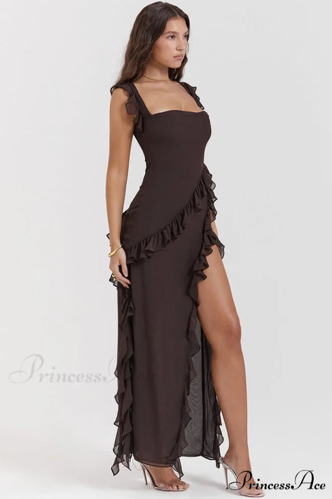 Ariel Cherry Stylish Pleated Maxi Dress - Image 17