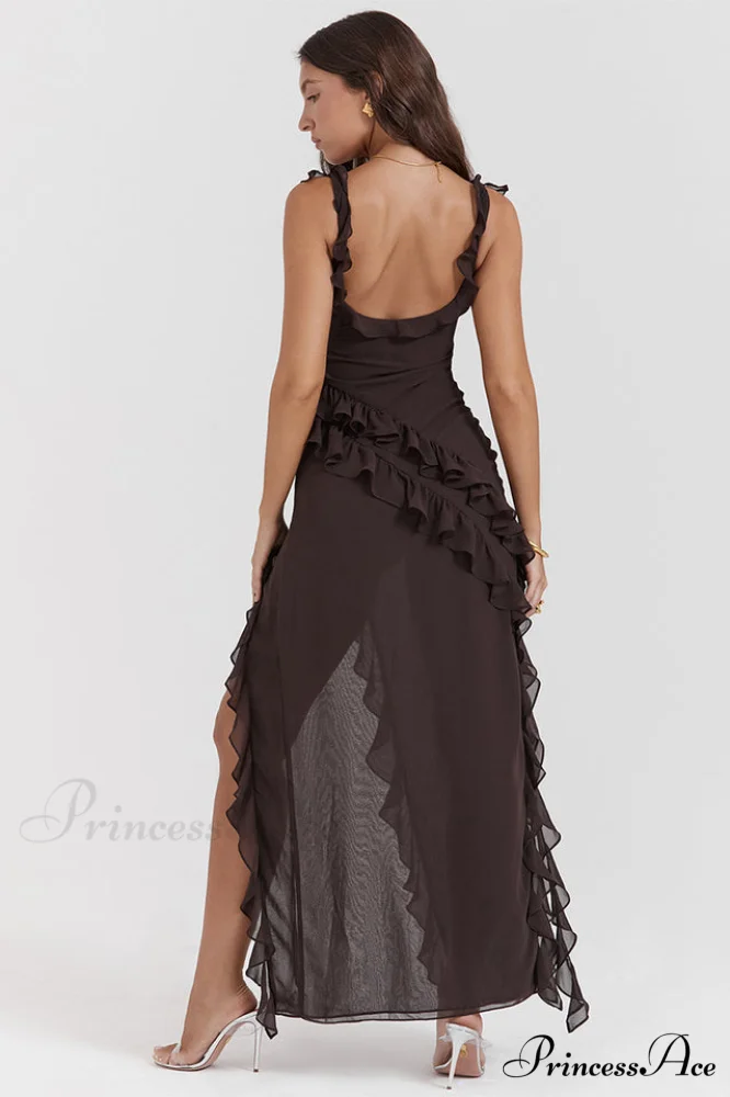 Ariel Cherry Stylish Pleated Maxi Dress - Image 19