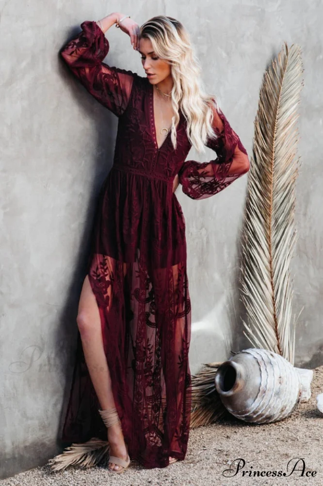Boho Lace Stylish Maxi Dress - Image 10