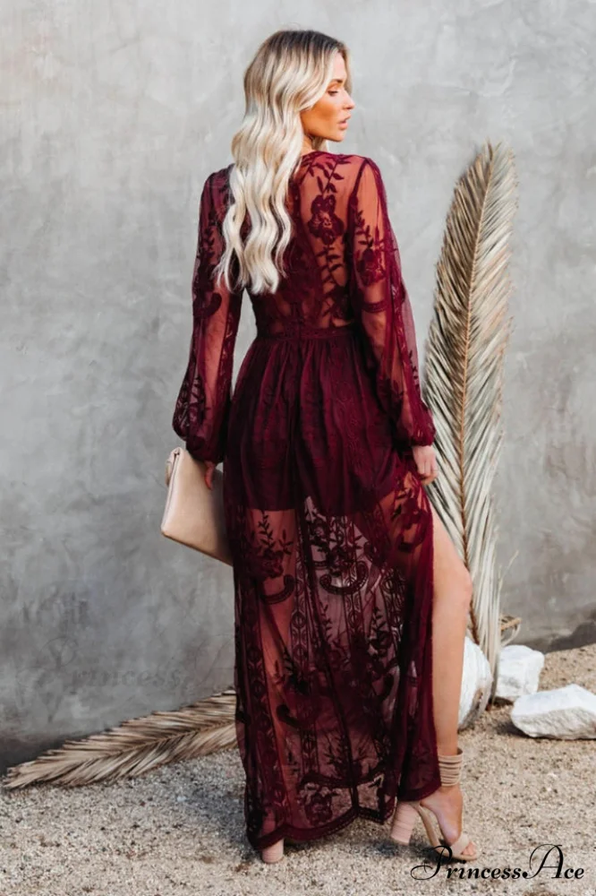Boho Lace Stylish Maxi Dress - Image 12