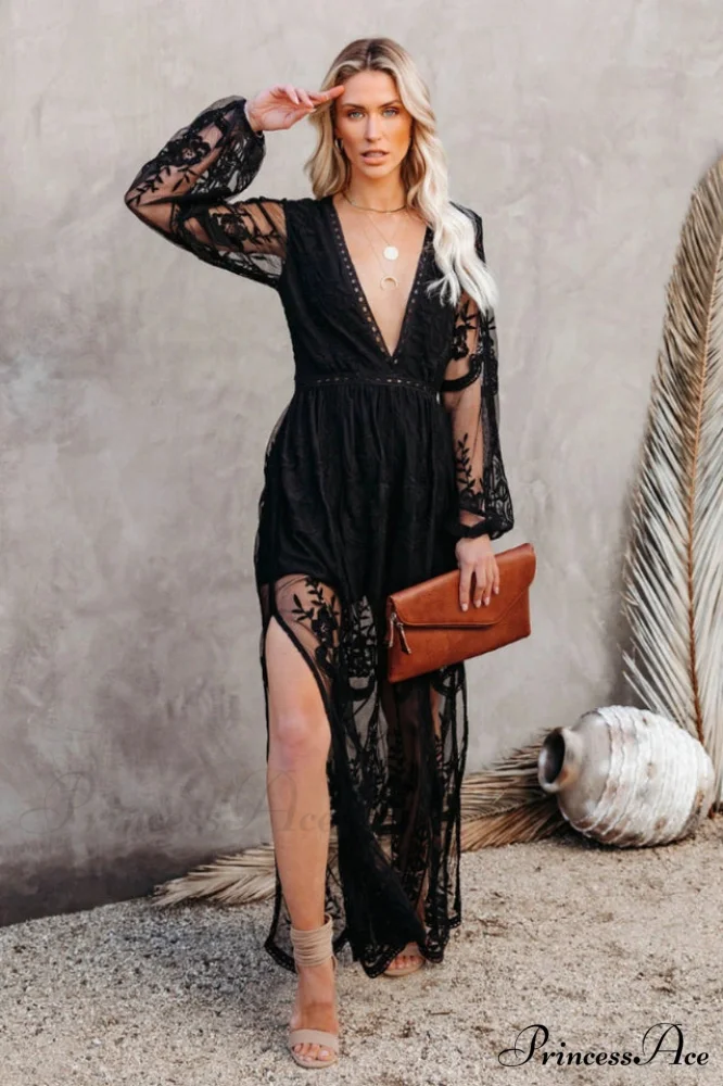Boho Lace Stylish Maxi Dress - Image 15