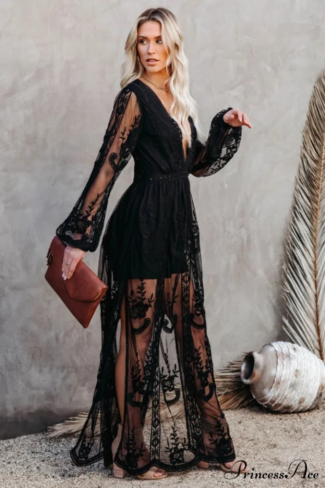 Boho Lace Stylish Maxi Dress - Image 17