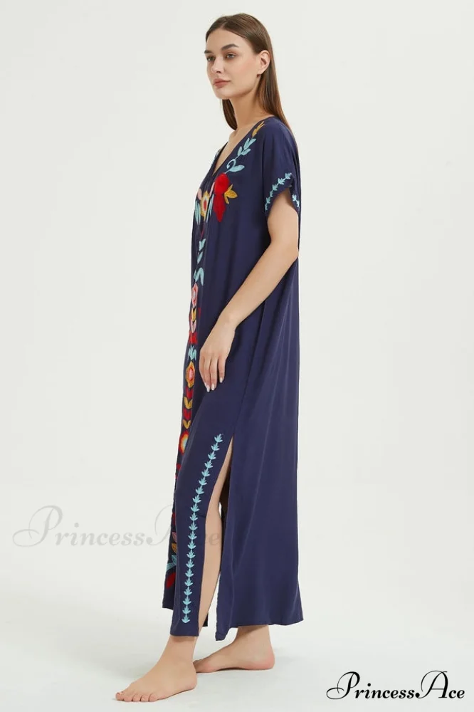 Boho Print Stylish Slit Dress - Image 10