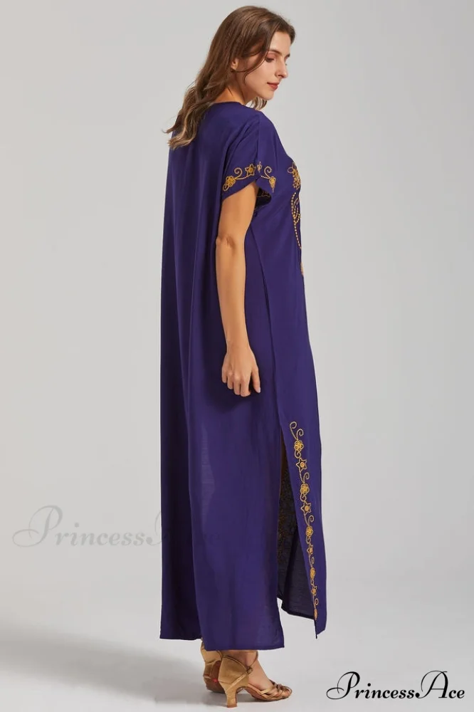 Boho Print Stylish Slit Dress - Image 14