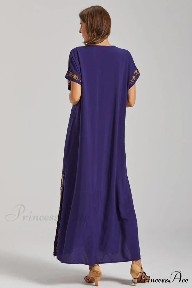 Boho Print Stylish Slit Dress - Image 15