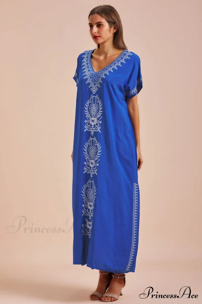 Boho Print Stylish Slit Dress - Image 20