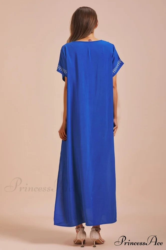 Boho Print Stylish Slit Dress - Image 21