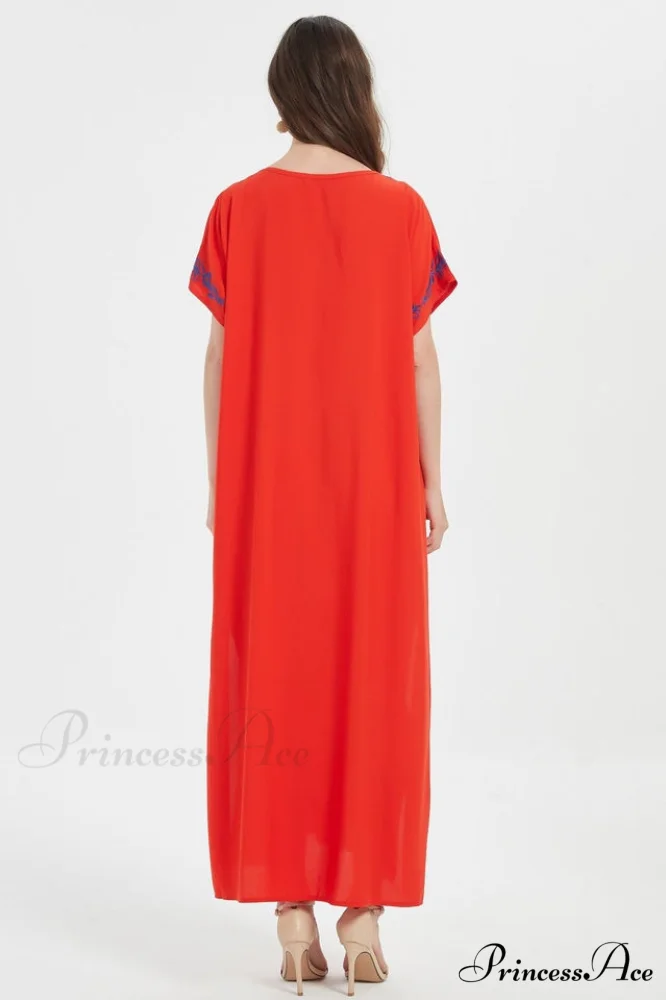 Boho Print Stylish Slit Dress - Image 31