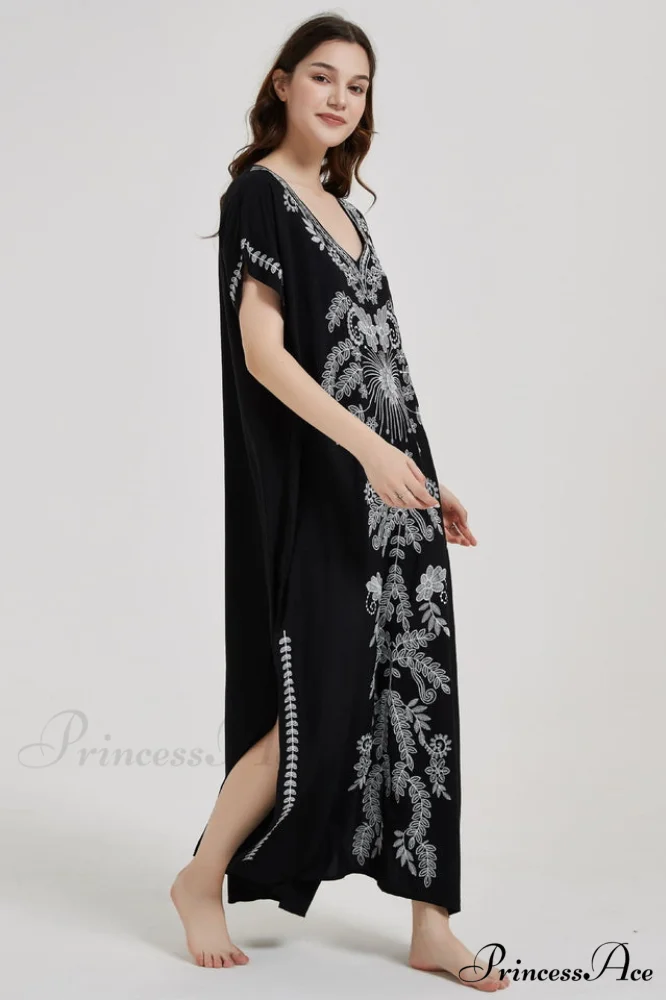 Boho Print Stylish Slit Dress - Image 33