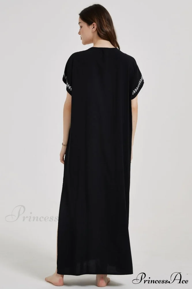 Boho Print Stylish Slit Dress - Image 35