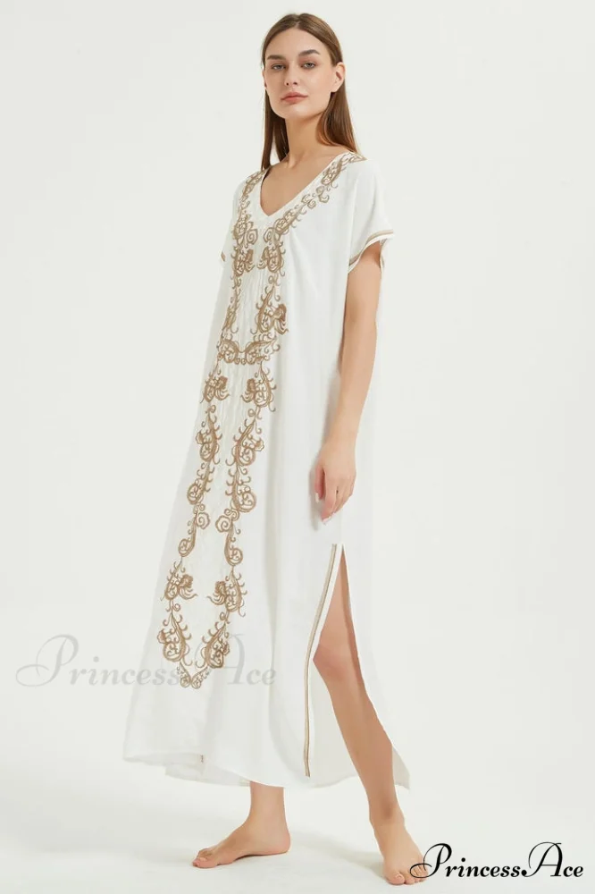 Boho Print Stylish Slit Dress - Image 41