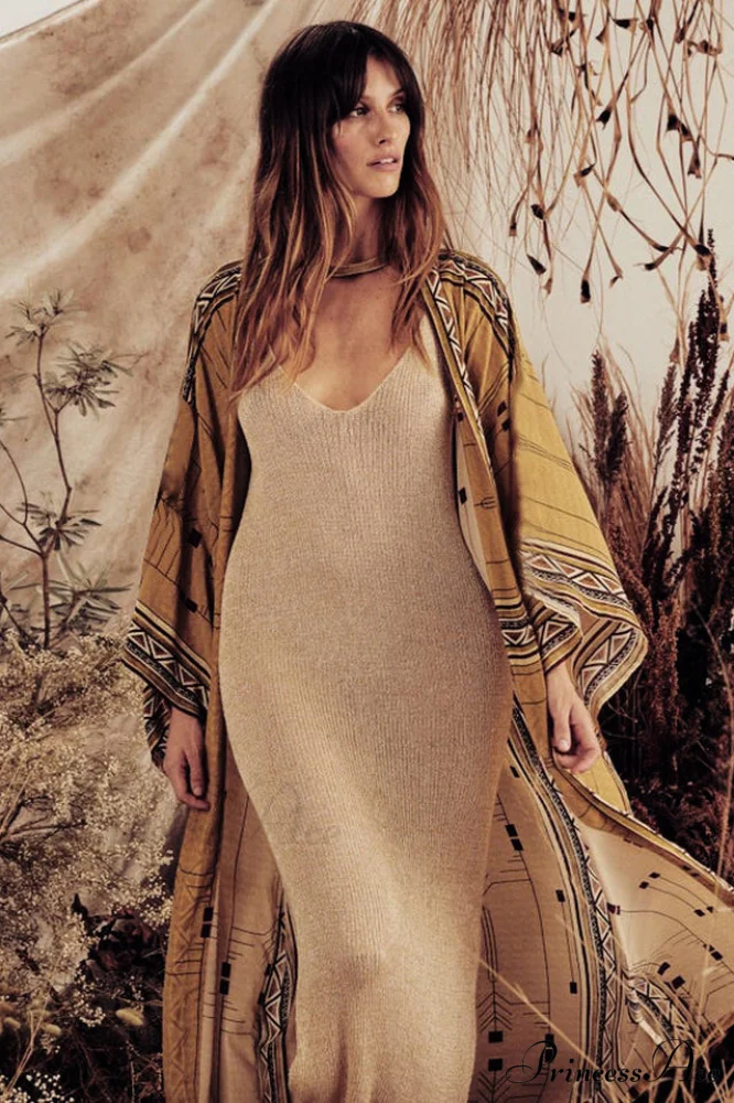 Boho Tie Stylish Dye Kimono Blouse - Image 18