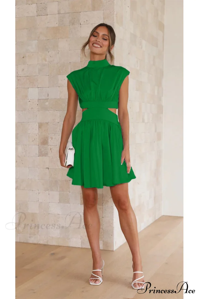 Cutout Waist Stylish Vacation Mini Dress - Image 20