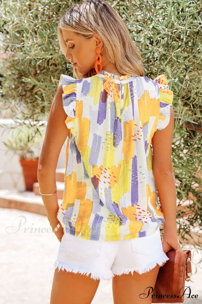 Kiera Flutter Stylish Sleeve Blouse - Image 4