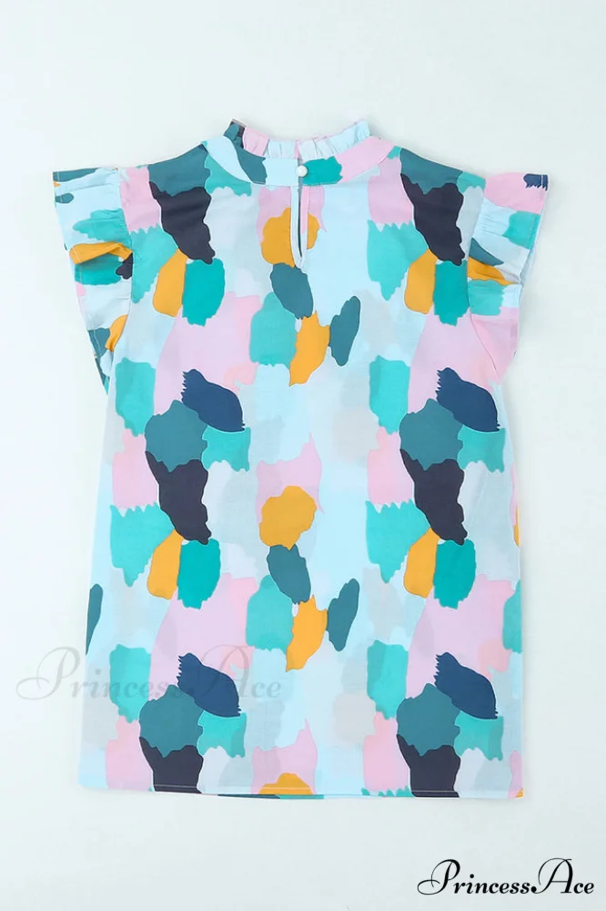 Abstract Elegant Print Top - Image 10