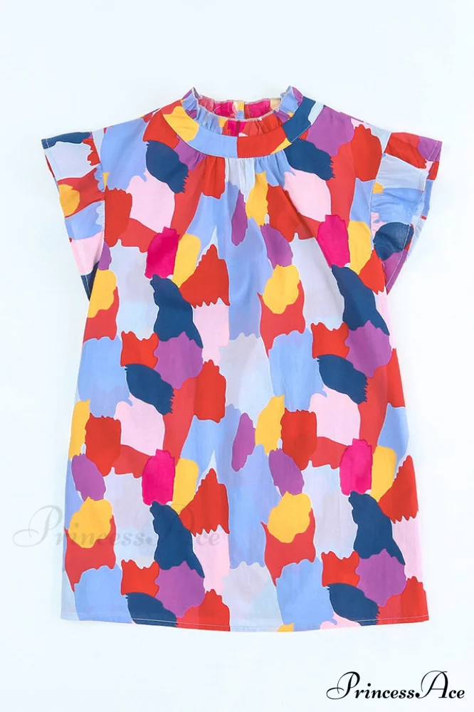 Abstract Elegant Print Top - Image 11