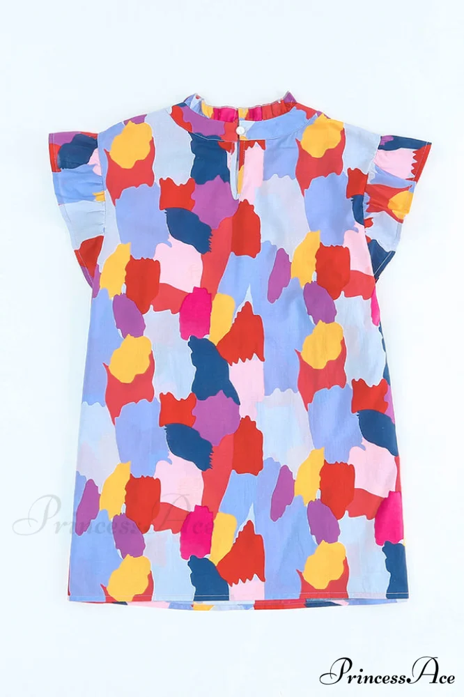 Abstract Elegant Print Top - Image 12