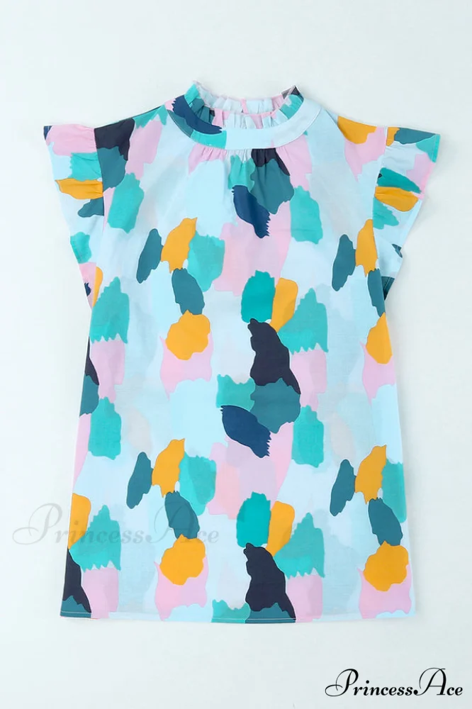 Abstract Elegant Print Top - Image 9