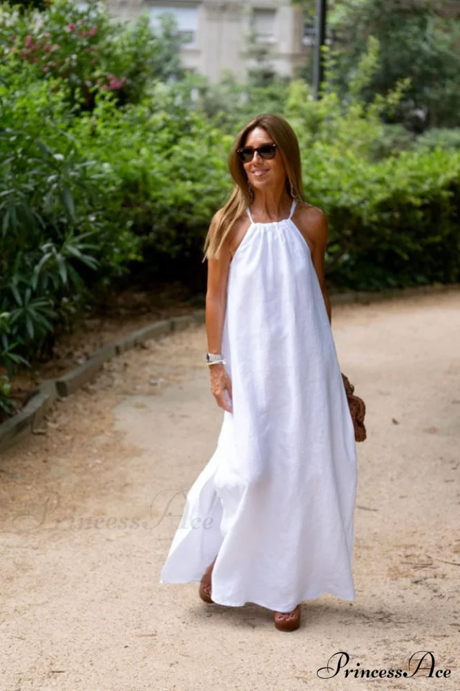 Basic Casual Stylish Outdoor Halter Dress - Image 5