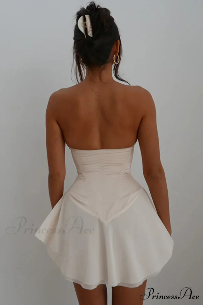 Jacqueline Strapless Stylish Corset Mini Dress - Image 8