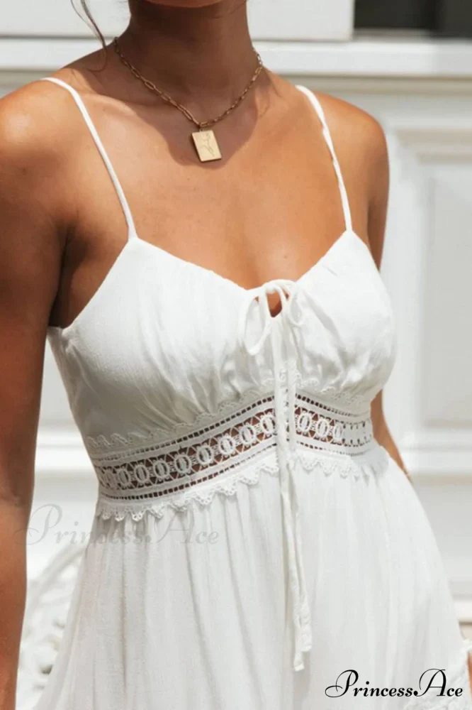 Boho Sling Lace Charming Panel Maxi Dress - Image 7