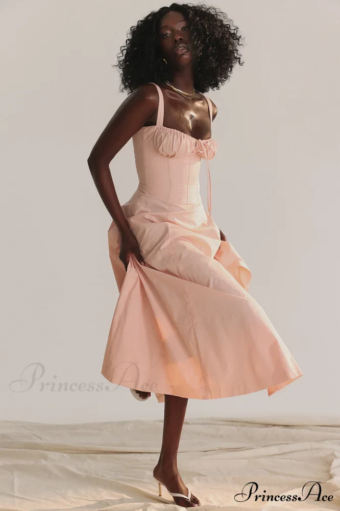 Carmen Pink Stylish Tunic Sundress - Image 11