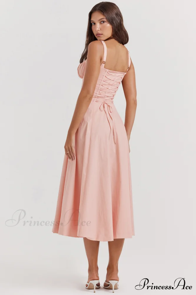 Carmen Pink Stylish Tunic Sundress - Image 2