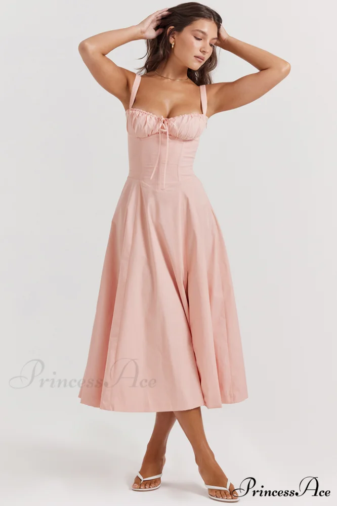 Carmen Pink Stylish Tunic Sundress - Image 4