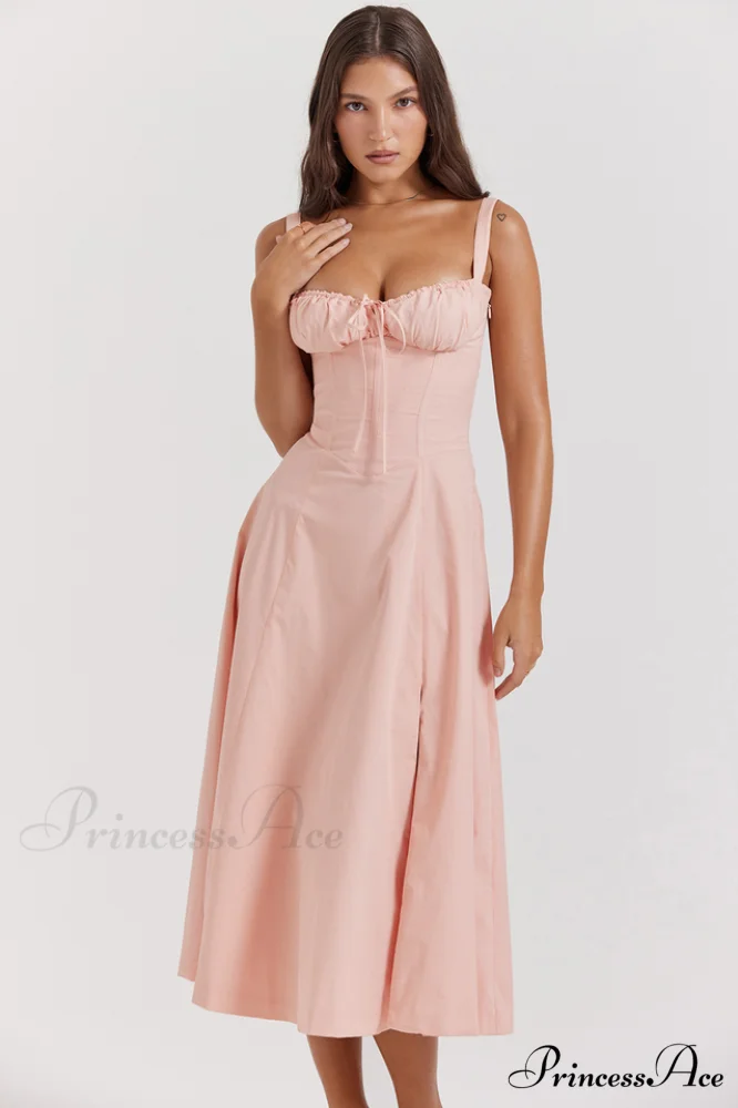 Carmen Pink Stylish Tunic Sundress - Image 5