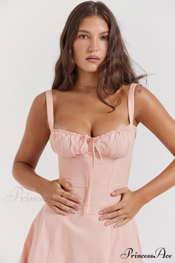 Carmen Pink Stylish Tunic Sundress - Image 7