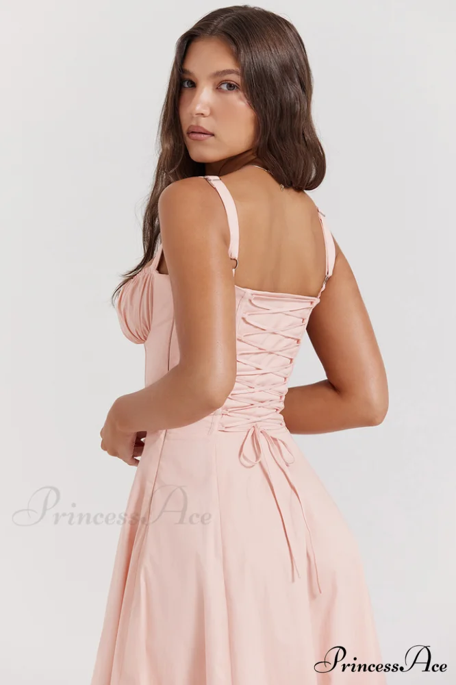Carmen Pink Stylish Tunic Sundress - Image 8