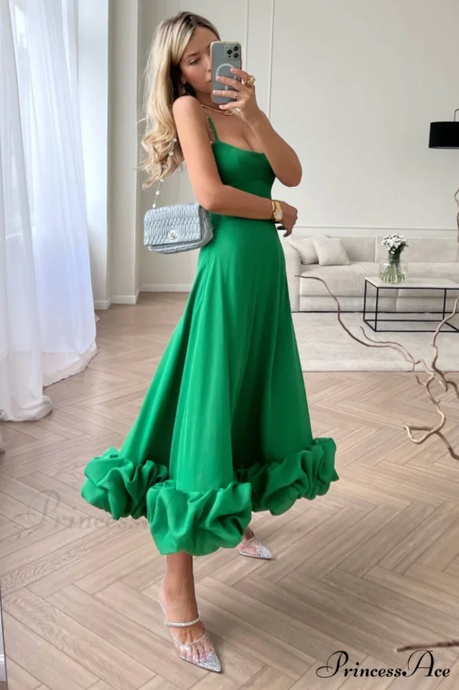 Flounce Bustier Stylish Midi Dress - Image 10
