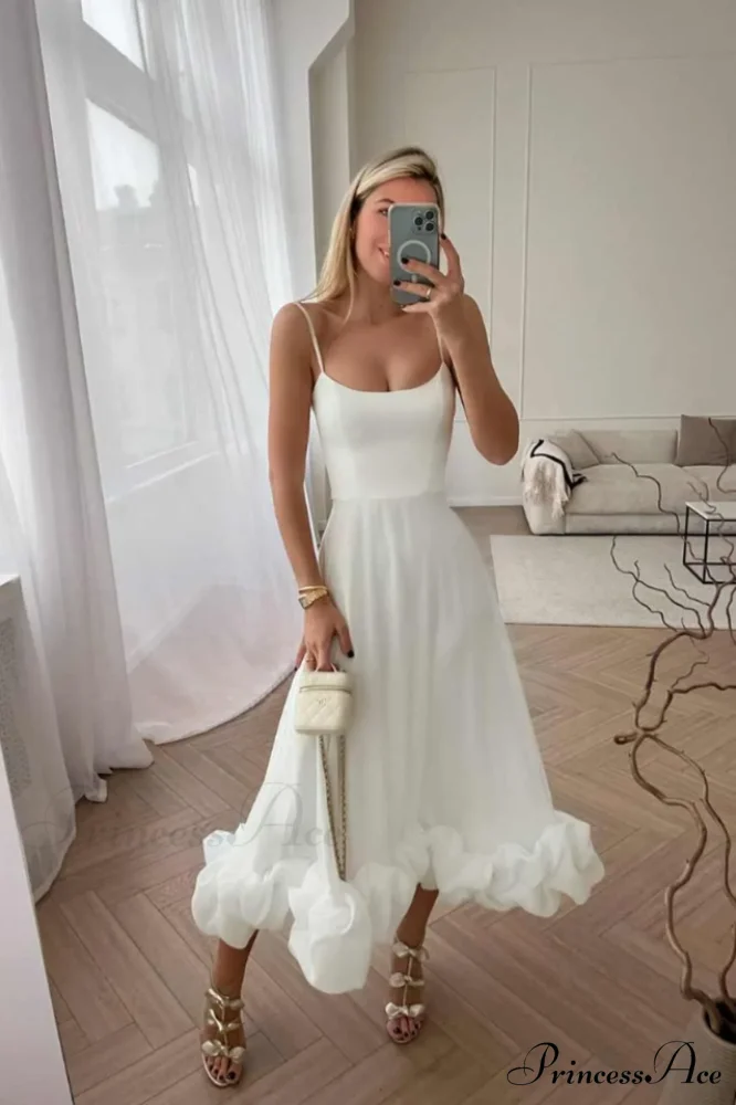 Flounce Bustier Stylish Midi Dress - Image 14