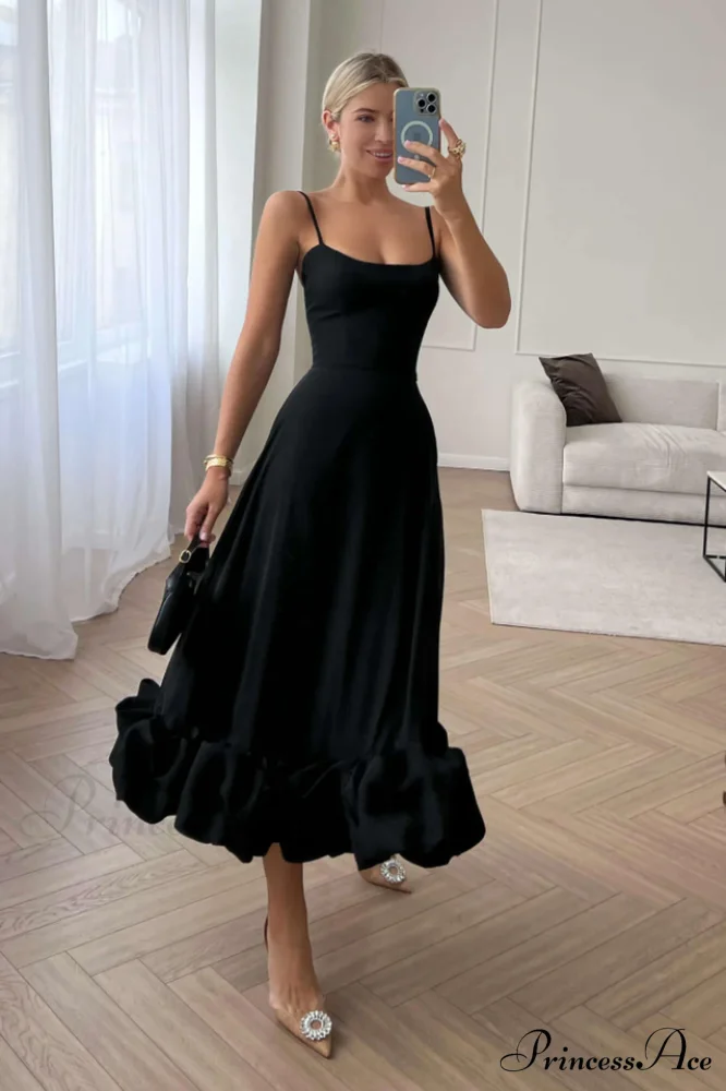 Flounce Bustier Stylish Midi Dress - Image 15