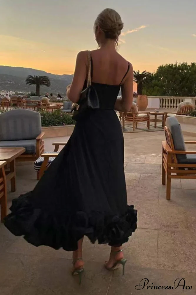 Flounce Bustier Stylish Midi Dress - Image 19