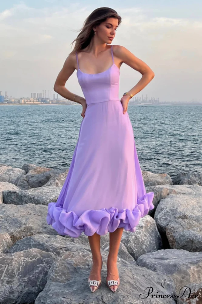 Flounce Bustier Stylish Midi Dress - Image 2