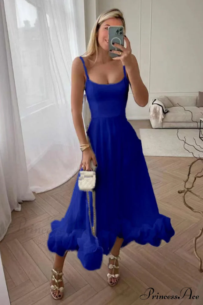 Flounce Bustier Stylish Midi Dress - Image 21