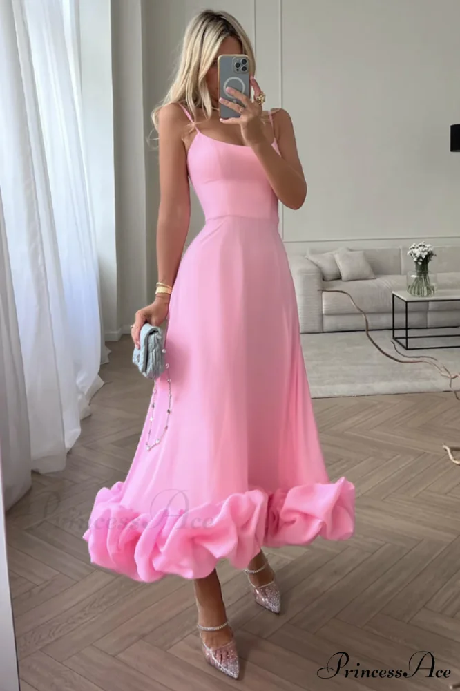 Flounce Bustier Stylish Midi Dress - Image 5