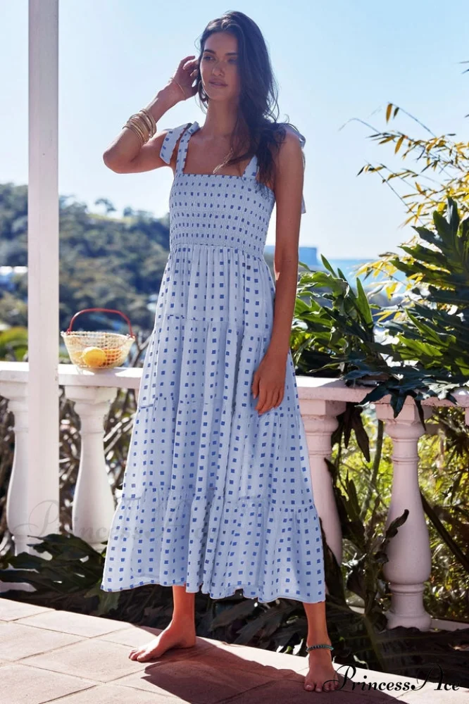 Katie Smocked Stylish Maxi Dress - Image 10