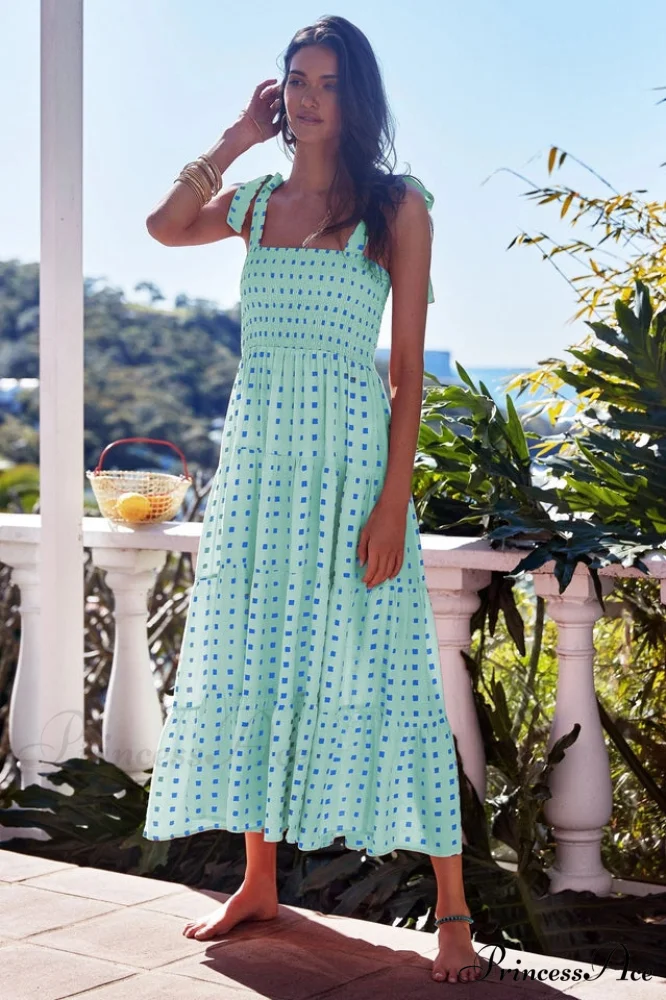 Katie Smocked Stylish Maxi Dress - Image 12
