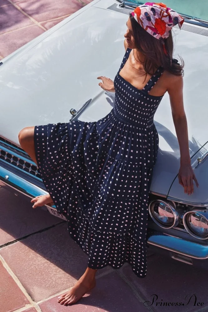Katie Smocked Stylish Maxi Dress - Image 2