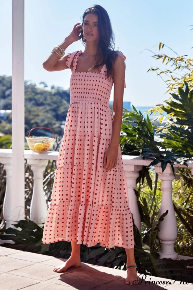Katie Smocked Stylish Maxi Dress - Image 4