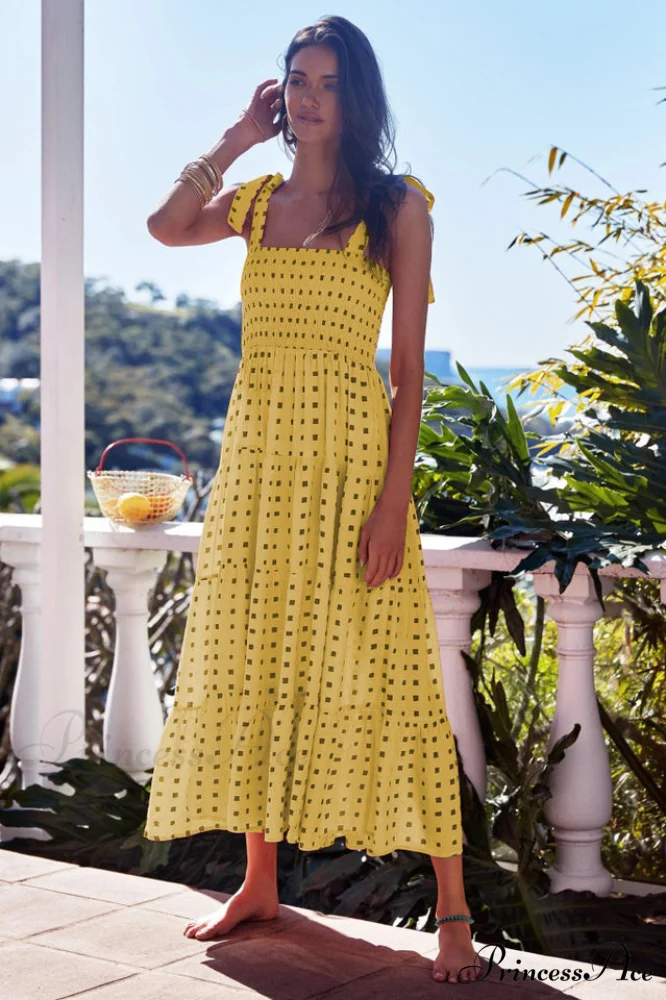 Katie Smocked Stylish Maxi Dress - Image 7
