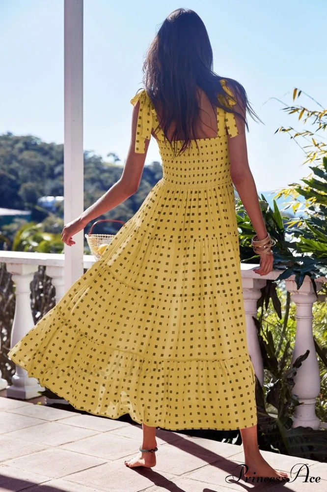 Katie Smocked Stylish Maxi Dress - Image 9
