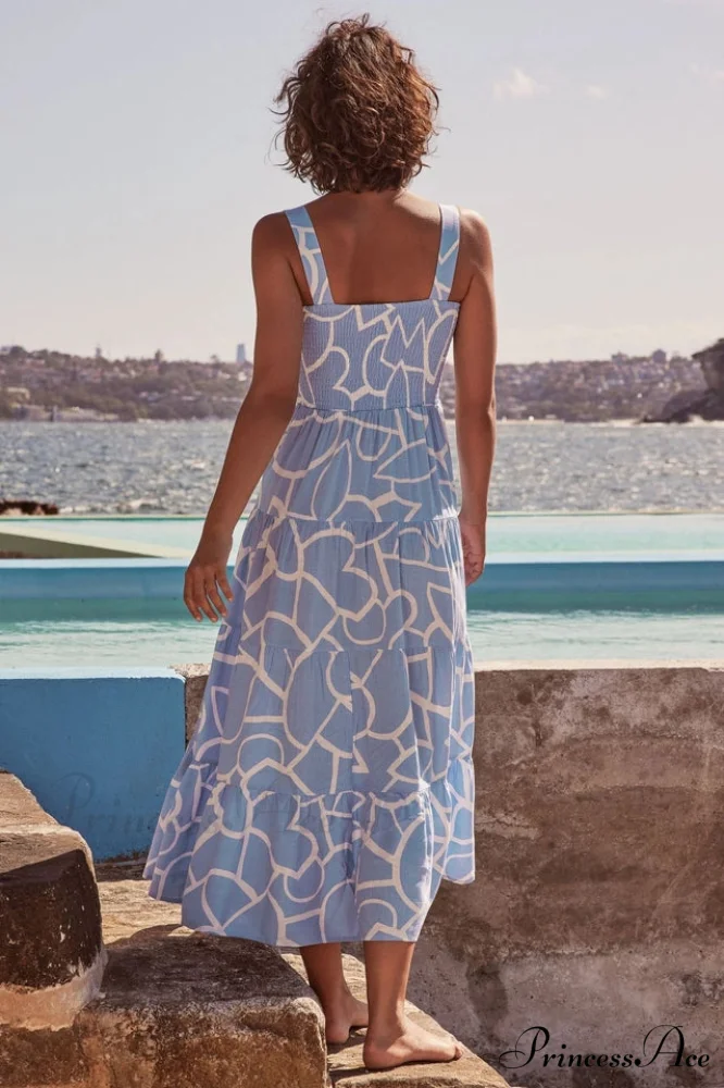 Ashlyn Smocked Stylish Maxi Dress - Image 5