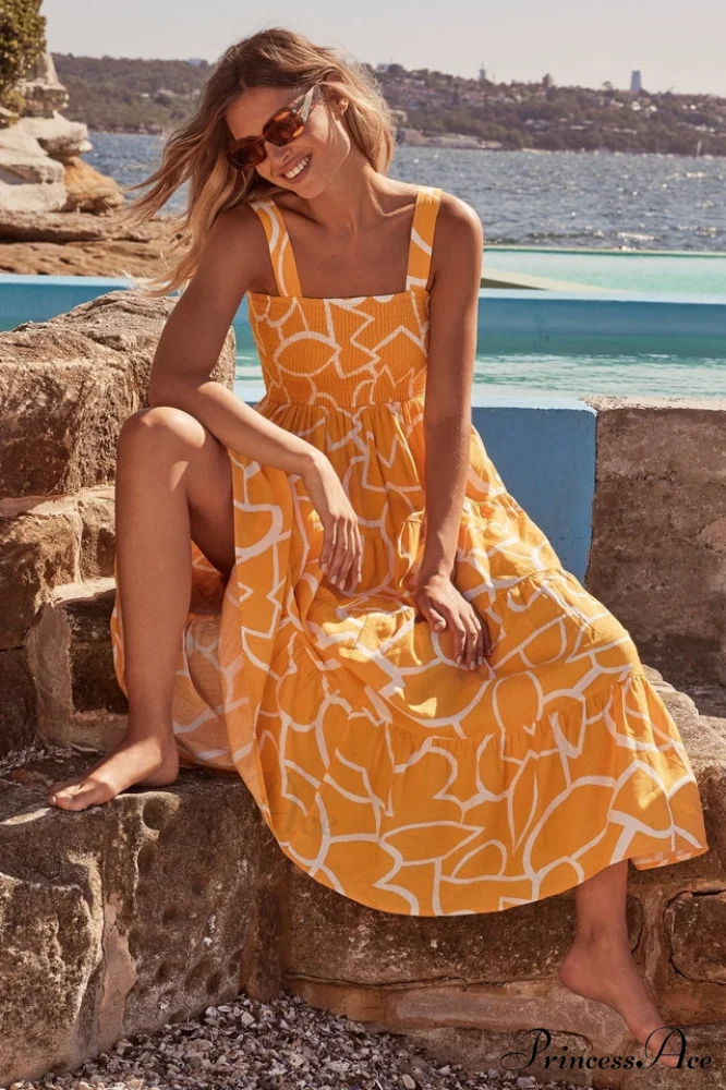 Ashlyn Smocked Stylish Maxi Dress - Image 7