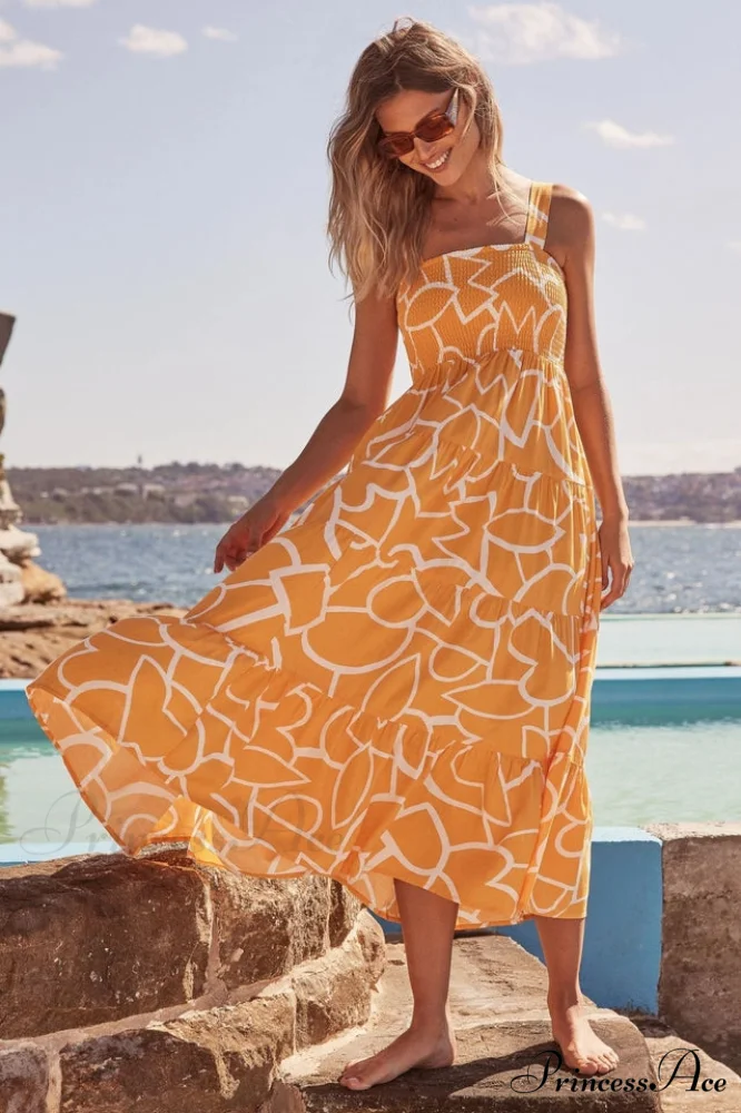 Ashlyn Smocked Stylish Maxi Dress - Image 8