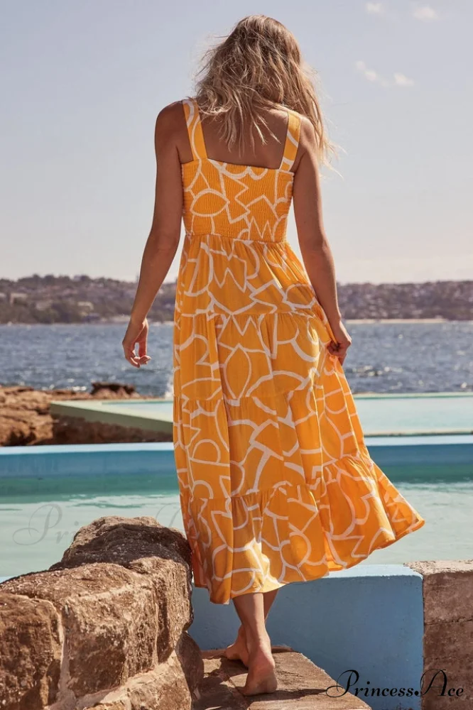 Ashlyn Smocked Stylish Maxi Dress - Image 9